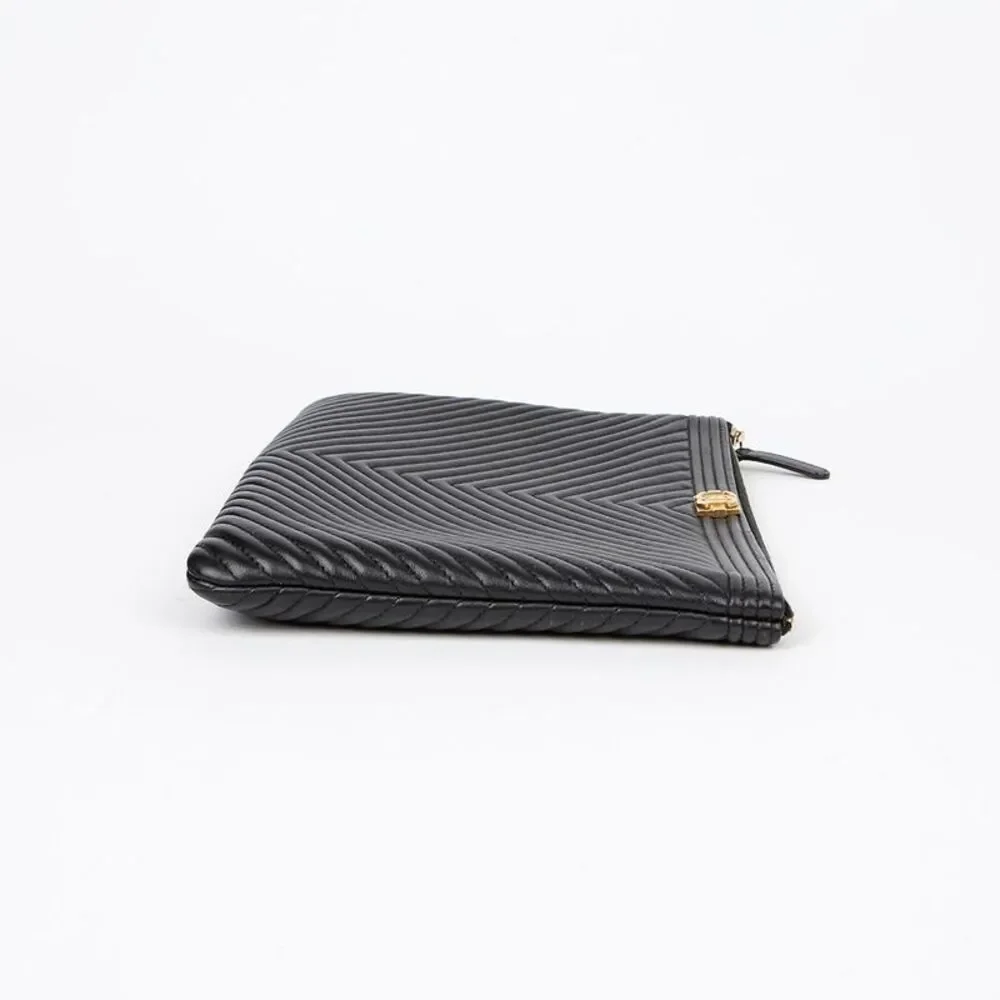 Chevron Boy New Medium Clutch